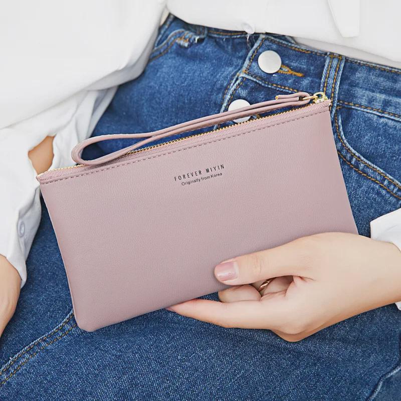 Taoyin Women's Large Capacity Leather Touch Screen Wallet Clutch Bag - 2024 Slim and Simple Design
