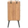 Solid Wood Drawer Chest Pine 91 x 35 x 73 cm