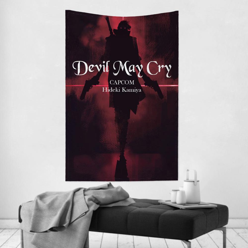 Game DDevil May Cry Tapestry Room Decor Wall Cloth Party Hanging Background Room Decor Baby Room