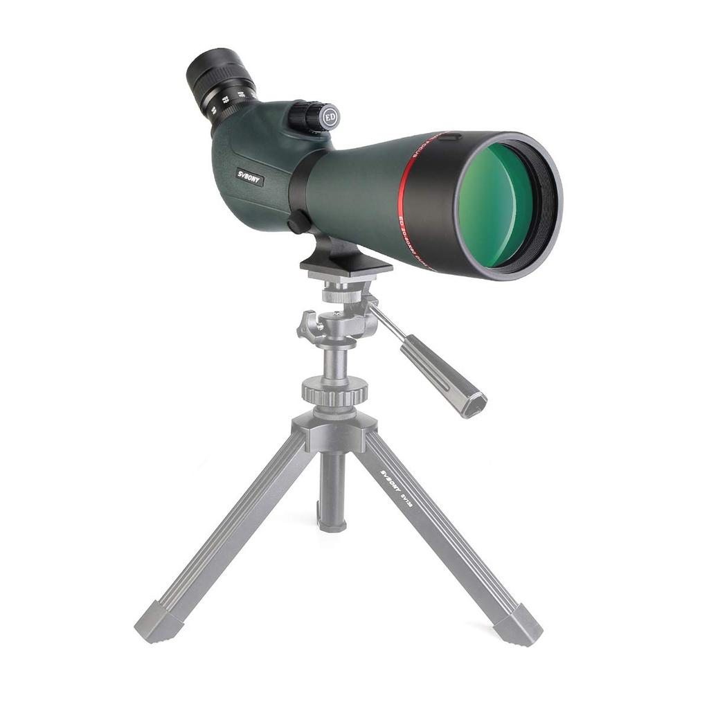 SVBONY SV406P 80mm Pozorovací dalekohled s ED Dvojrychlostní IPX7 pro Cílení a Pozorování Hvězd, 20-60x Sklo, Ostření, Vodotěsný, Pozorování Ptáků,