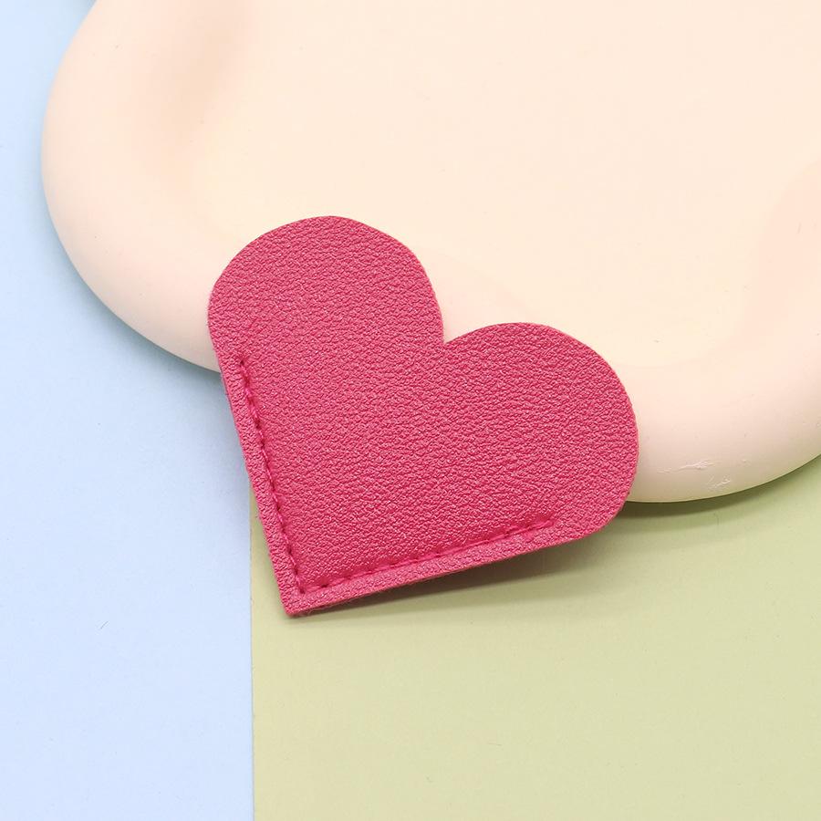 Heart Leather Bookmark Corner Clips: Non-slip, Moisture-proof Reading Tool