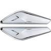 Front Fender Chrome Finisher Trim Right Left Side Fits X3 F25 X4 F26 2013-2017 Replaces 51117338570 51117338569