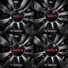 ENTQ1 4pcs 56mm 60mm 65mm 68mm Car wheel emblem Wheel Center Hub Cap auto Rim refit badge covers sticker styling accessories For kia 54A