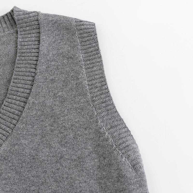 New children's thin cotton thread sweater vest vest boys and girls baby pullover vest knitted sweater children's clothing