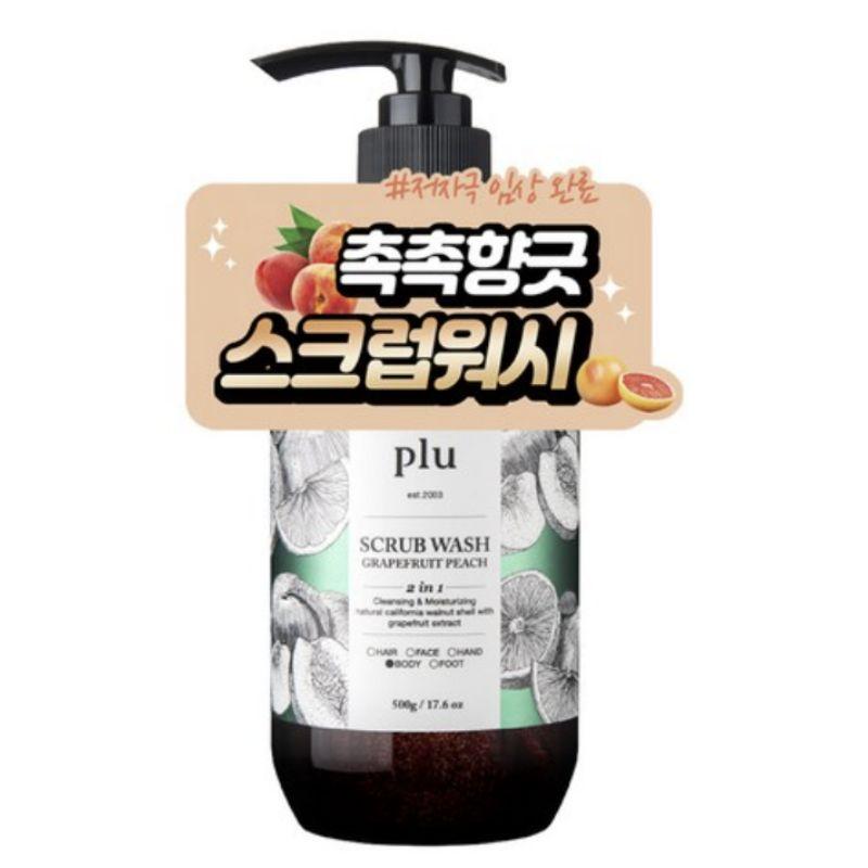 FLU Scrub Body Wash – Grapefruit Peach Scented – 500g 1pcs