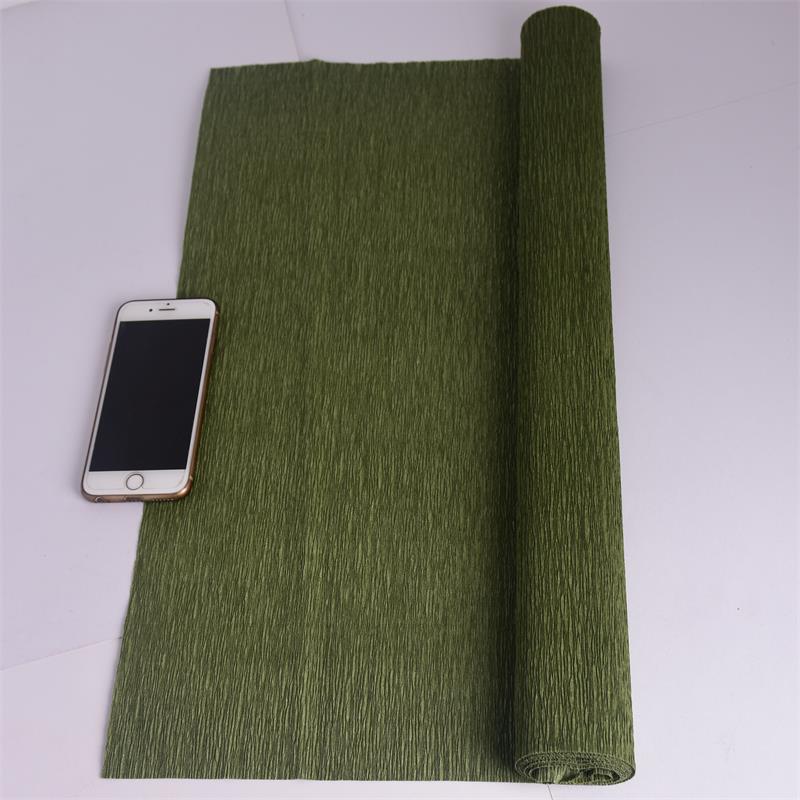 Thickened Colored Crepe Paper for DIY Flowers, Stretchable Ruffled Paper for Kindergarten Crafts