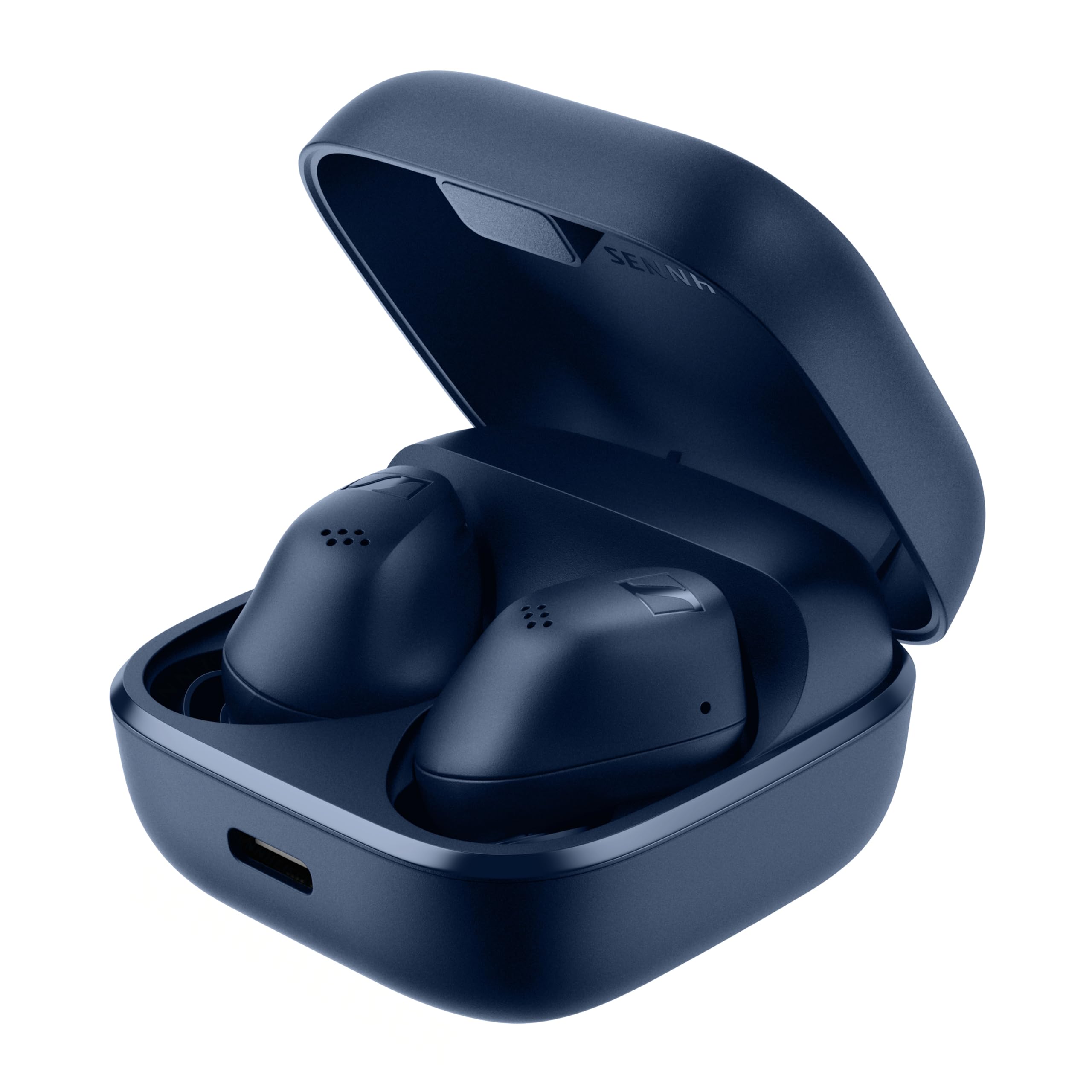 

Sennheiser ACCENTUM Справді бездротові навушники Сині 28 годин відтворення Bluetooth 5.3 Шумозаглушення Навколишній звук IP54 Бездротова зарядка