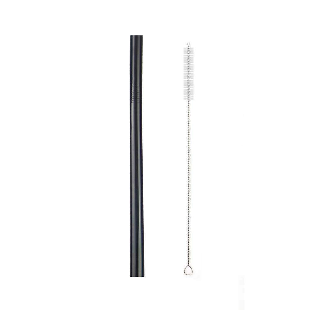 1 Stück Wiederverwendbarer Trinkhalm Edelstahlstrohhalm Breit 12mm Metallstrohhalm Set Perle Milchshake Bubble Tea Strohhalm Mit Reinigungsbürste