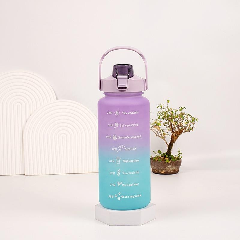 Sports simple high-value outdoor water cup kettle high-value large-capacity water cup Single cup (including straw)