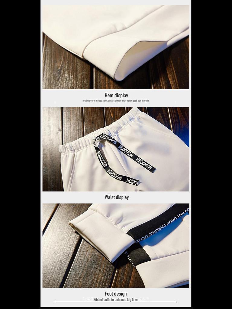 Men's Trendy Spring & Autumn Sports Suit - Casual Korean-Style Jacket & Sweater