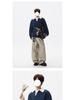 Men's Retro Knit Polo: Stylish Lapel Two-Piece Sweater in Casual, Luxurious Style.