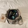 Womens Faux Leather Handbag Large Capacity Casual Shoulder Tote Purse for Travel