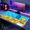 The Simpsons Cartoon Color Mouse Pad Large Gaming Table Cushion Non-slip Laptop Tablet Big Mousepad XXL Mat Mini PC Playmat With Lock edge