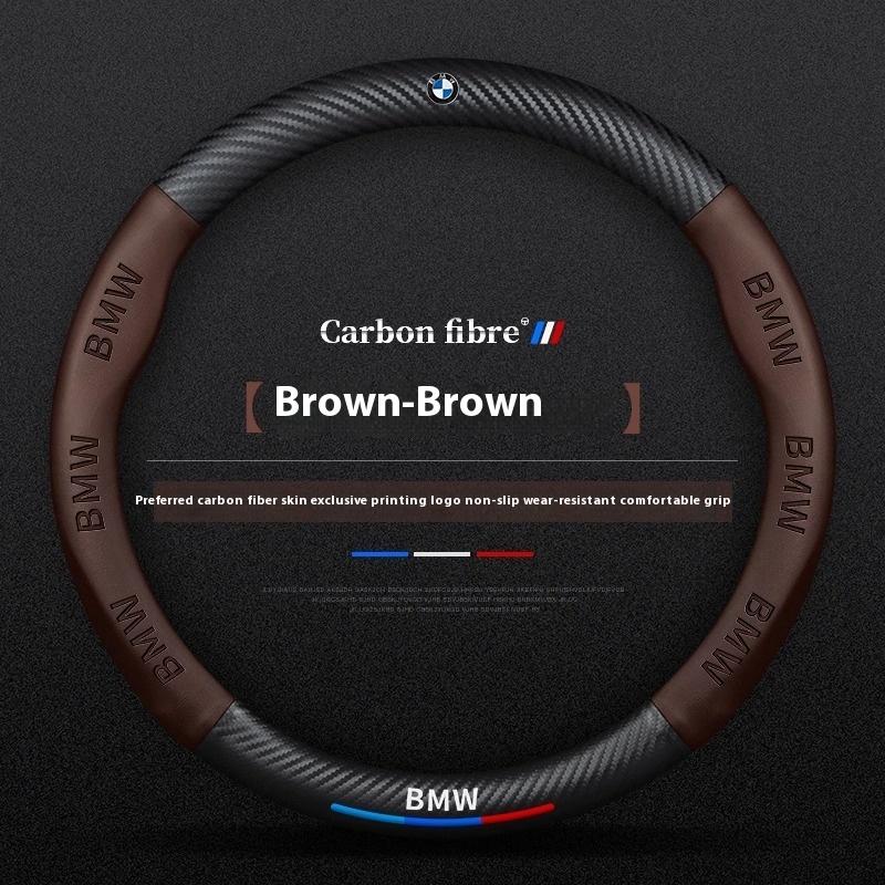 Car Anti-slip Leathe Carbon fiber Steering Wheel Cover For BMW M X1 X3 X4 X5 X7 M2 M3 M4 E46 E39 E60 E90 E91 E36 E87 F10 F20 F30