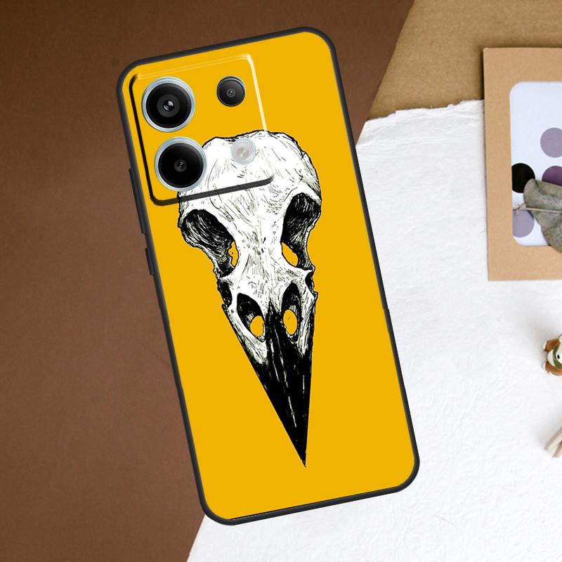 Raven Crow Skull pattern Case For Redmi Note 11 12 13 Pro Plus 9 10 10S 11S 12S Redmi 12 9C 10C 12C 13C Back Cover