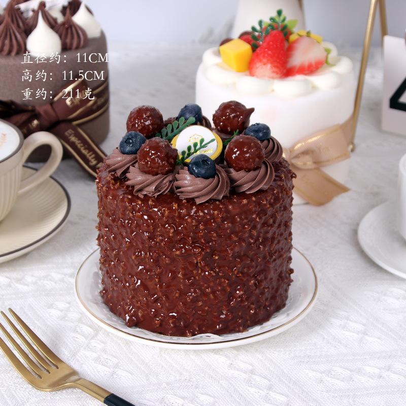 4-Zoll Simulations-Geburtstagskuchenmodell, Künstlicher Frucht-Sahnetorten-Fotografie-Requisite, Geburtstags-/Hochzeitsparty-Dessert-Schmuck, Heimdekoration