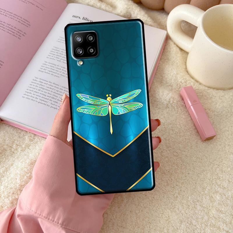 Luxury Dragonfly For Samsung Galaxy A06 A16 A26 A36 A56 A52 A53 A33 A13 A34 A54 A14 A15 A35 A55 A22 A32 Case