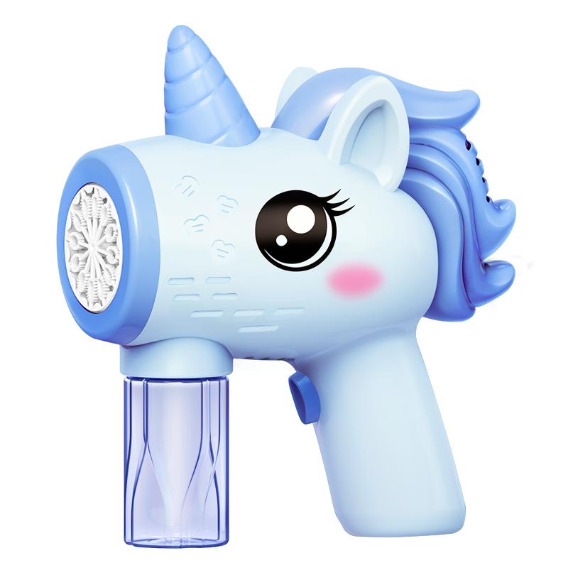 Maszynka do Baniek Jednorożec Automatyczny Puszczacz Baniek Zabawka do Puszczania Baniek Elektryczny Pistolet do Baniek Zabawka do Gier na Imprezy Plenerowe