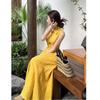 Elegant Yellow Linen Dress: Summer 2026 Women's Fashion