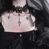 Chic Spicy Girl Leather Bell Choker Necklace – Unique Minority Design