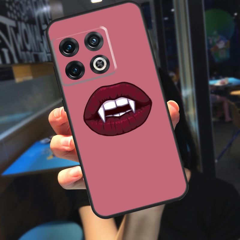 Sexy Vampire Lips Funda For OnePlus 13 12 R 11 9 10 Pro 8T 9RT 10T OnePlus Nord 4 CE 2 3 Lite N30 N20 Case