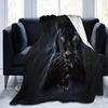 Pantera Animale Nero Coperta Plaid Velluto Ultra Morbido Leggero Trapunta da Letto Durevole Arredamento per la Casa Coperta in Pile di Flanella