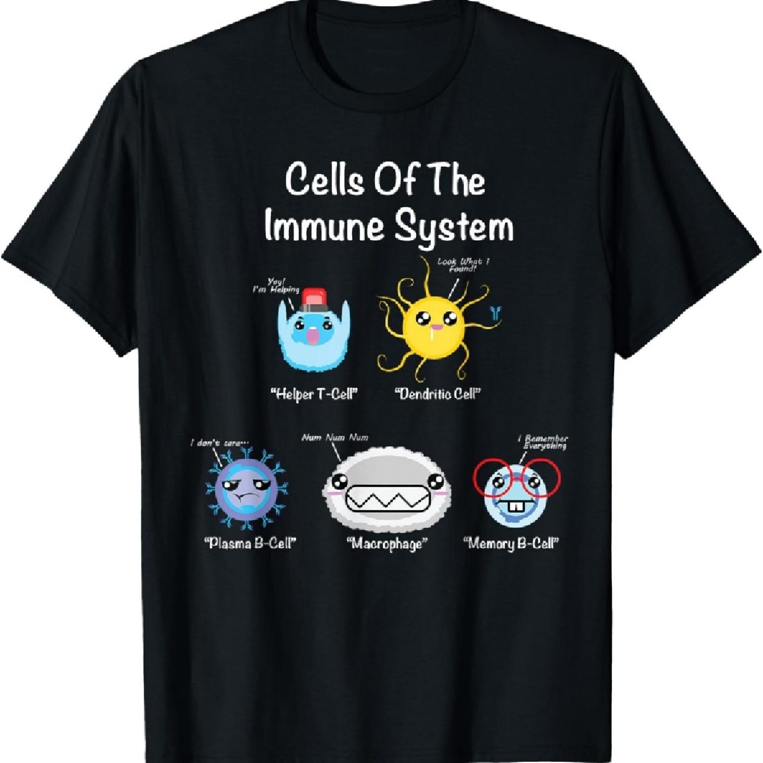 

Immune System Cells Biology Gifts Science Humor Immunologist T-Shirt XXXXXL чорний