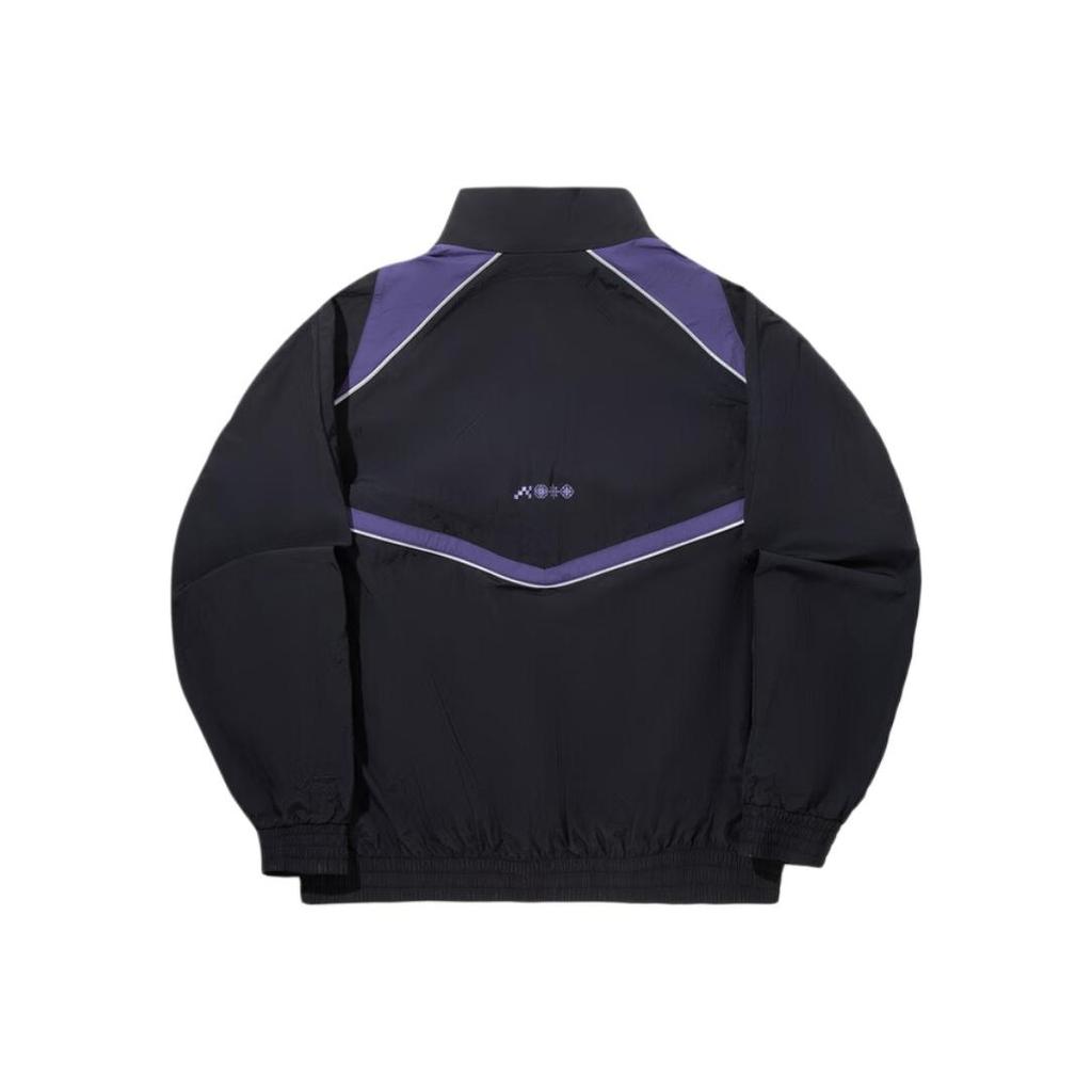 Li Ning Fashionable Loose Stand Collar Color Block Versatile Jacket Men Jacket AFDVG17-1