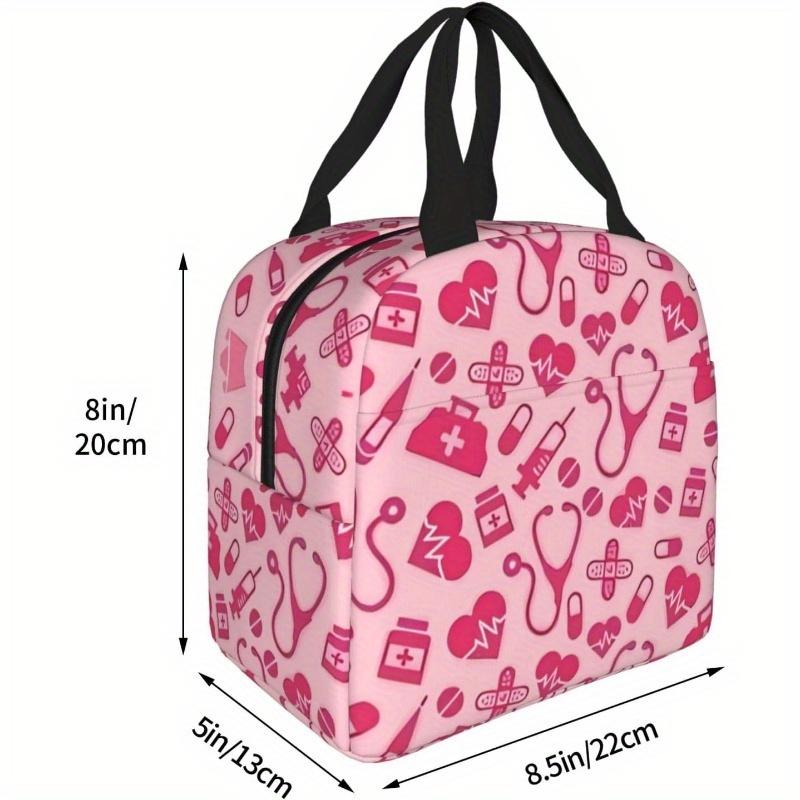 Reusable Nurse Insulated Lunch Tote Bag Medica Themed Design High Quality Lunch Bag for Kids