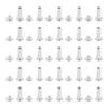 50 Sets Rivets and Screws M4 5x15x9.5mm Stainless Steel Flat Round Head Rivet Stud Set for Binding