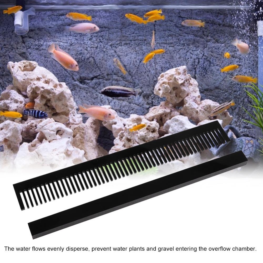 Removable Design Aquarium Overflow Comb Black Overflow Bar Weir Comb Marine Environment