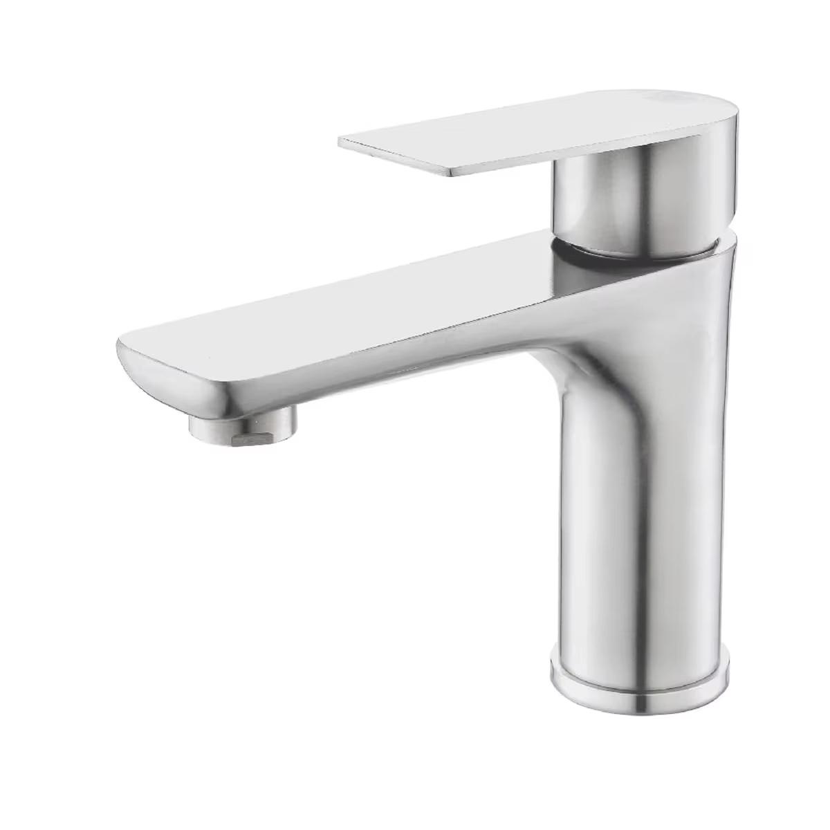 

Gun Gray/Brushed Stainless Steel Faucet Washbasin Sink Hot and Cold Water Home Bathroom Kitchen Cabinet Washbasin Stainless steel&G3/8