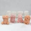 Easy to Clean Silicone Candle Molds Fondant Moulds Squirrel Shape Resin Project Moulds Silicone Texture for Candle