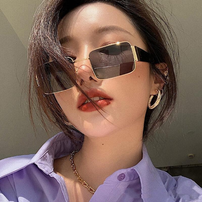 Sunglasses Women's Retro New Style Sunglasses Korean Version Trend INS Sunglasses for Women's Sunglasses Men's Sunglasses