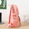 4 Pcs/Set Student Backpack Set Includes Crossbody Bag Pencil Case And Tutoring Bag Large Capacity