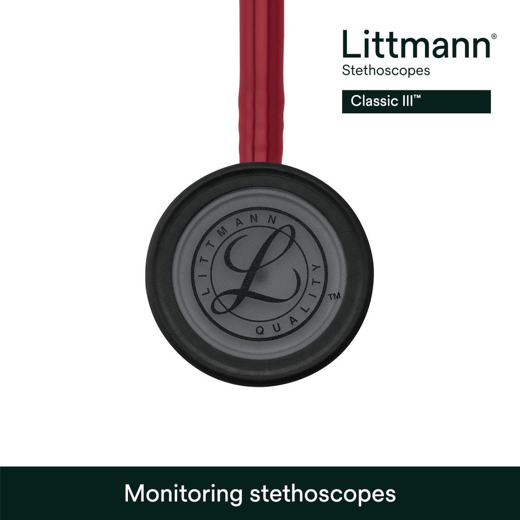 Littmann Classic III 5868 Stethoscope, Burgundy/Black,