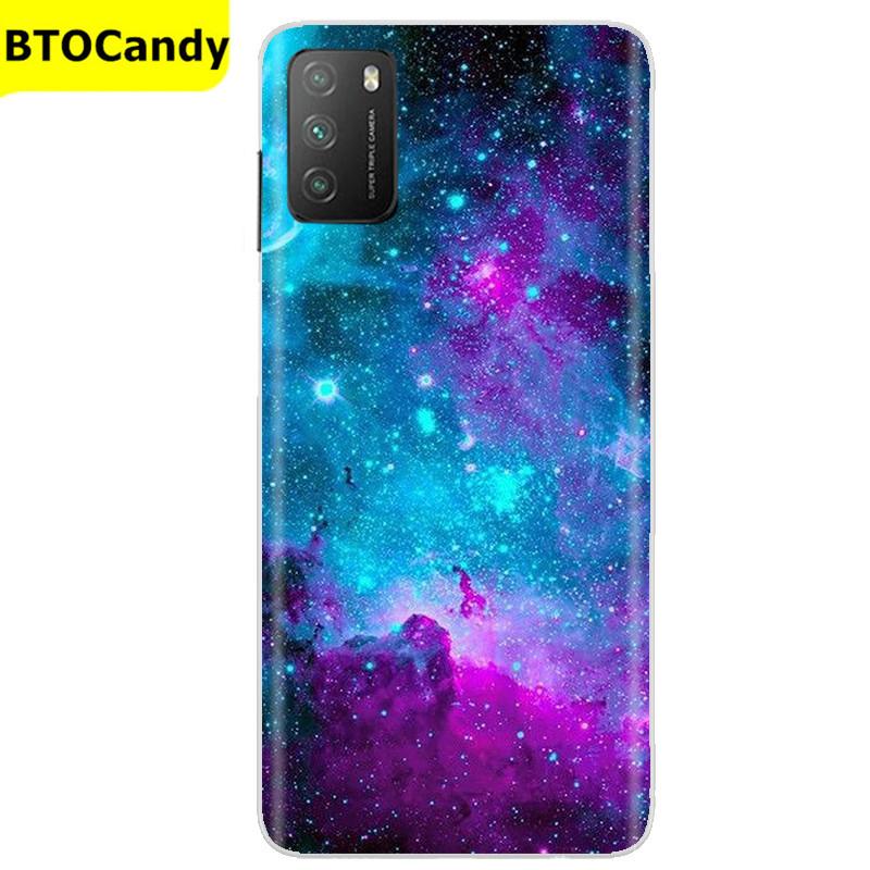Für POCO M3 Hülle, Weiche Silikon-Rückseite, Telefonhülle für Xiaomi Poco M3 Pro 5G, Rückseitige Abdeckung, Weiche TPU Coque für POCO M 3 M3 Silikonhülle