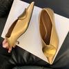 Luxury Women Heeled Shoes Pointed Toe Low Heels Designer Shoes Sexy Dress Woman Pumps 2025 Summer Elegant Zapatos Mujer