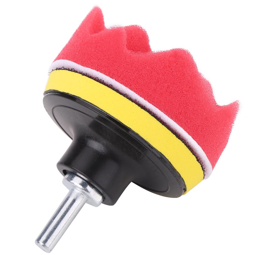 

12шт 3-дюймовая губка для полировки полировального коврика для автомобильного полировщика с адаптером для дрели