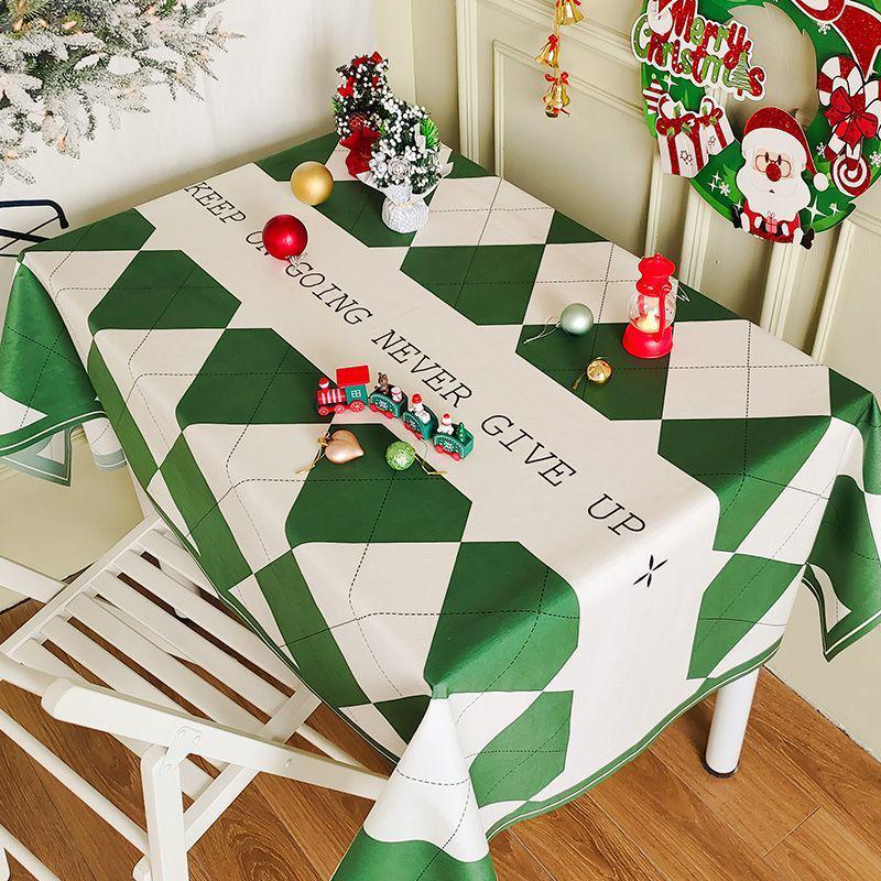 Festive Red Plaid Tablecloth for Christmas, New Year, & Weddings