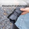 Professional Lens Hood LH-60T for RF 75-300/EF-S 55-250 II Lens 58mm Snap On Camera Lens Shade Cover