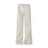 Mens Relaxed Fit Straight Leg Jeans Cotton Wide Casual Pants With Belt Loop Black Beige