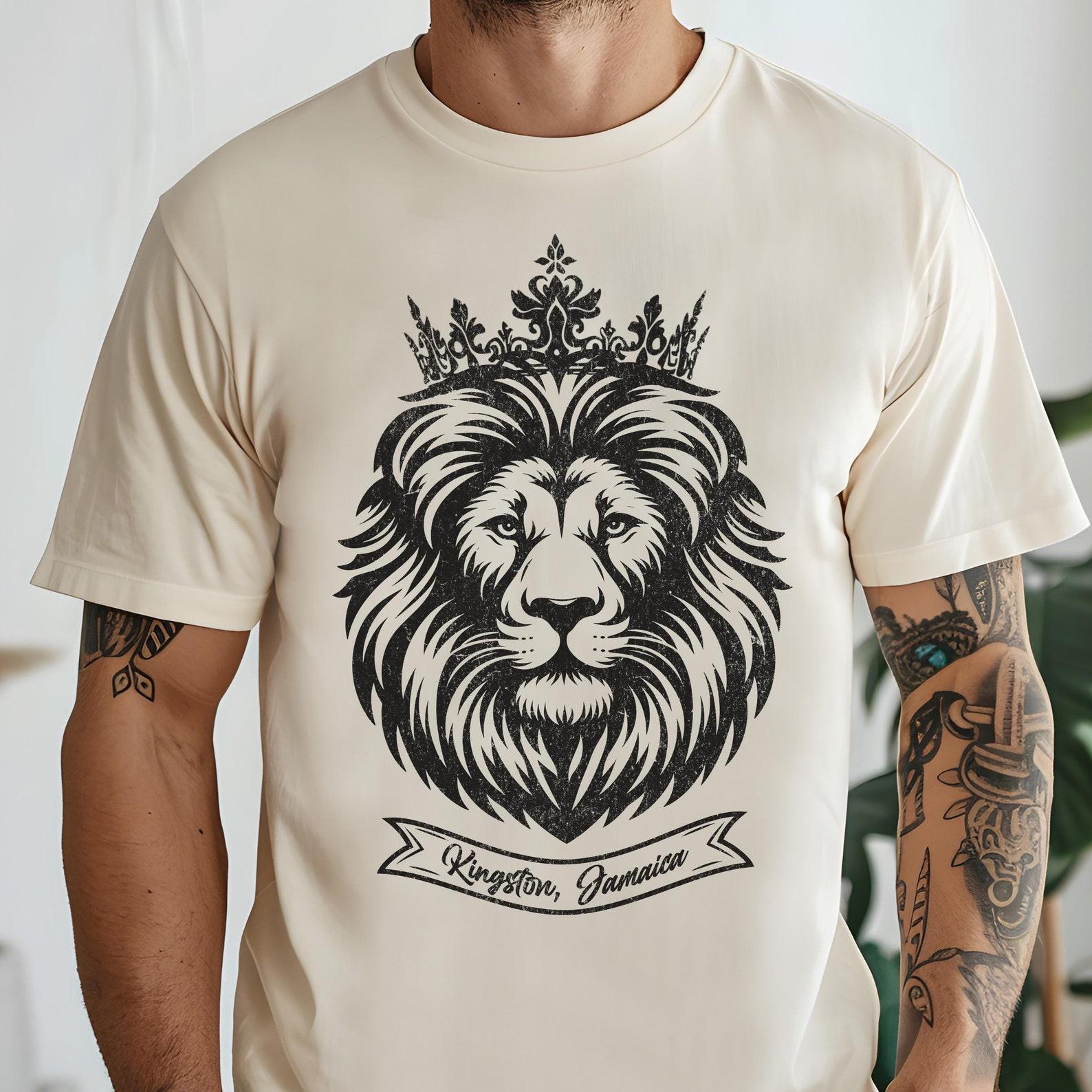 Rasta Lion Reggae T-Shirt: Jamaica One Love Tee 4XL