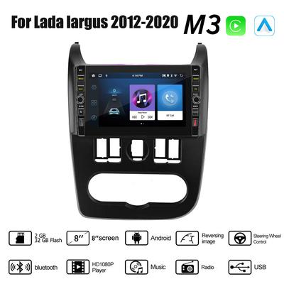 8 Inch Android 2 Din Car Radio Multimedia Video Player for Lada Largus 2012-2020 With Button Knob GPS Navigation Audio Carplay 2+32GB