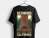 Redwood National Park US Vintage T-Shirt, USA California Parks Lover Gifts, Adventure Camping Hiking Travel Birthday Christmas Present Tees,