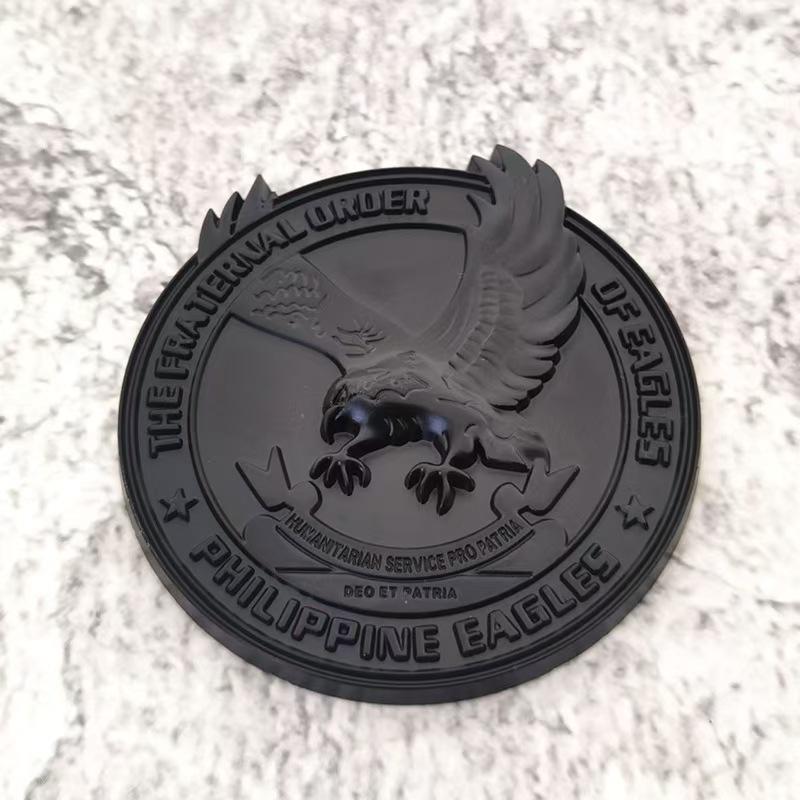 Metal car emblem Eagle totem metal body sticker High-grade alloy eagle car tail emblem