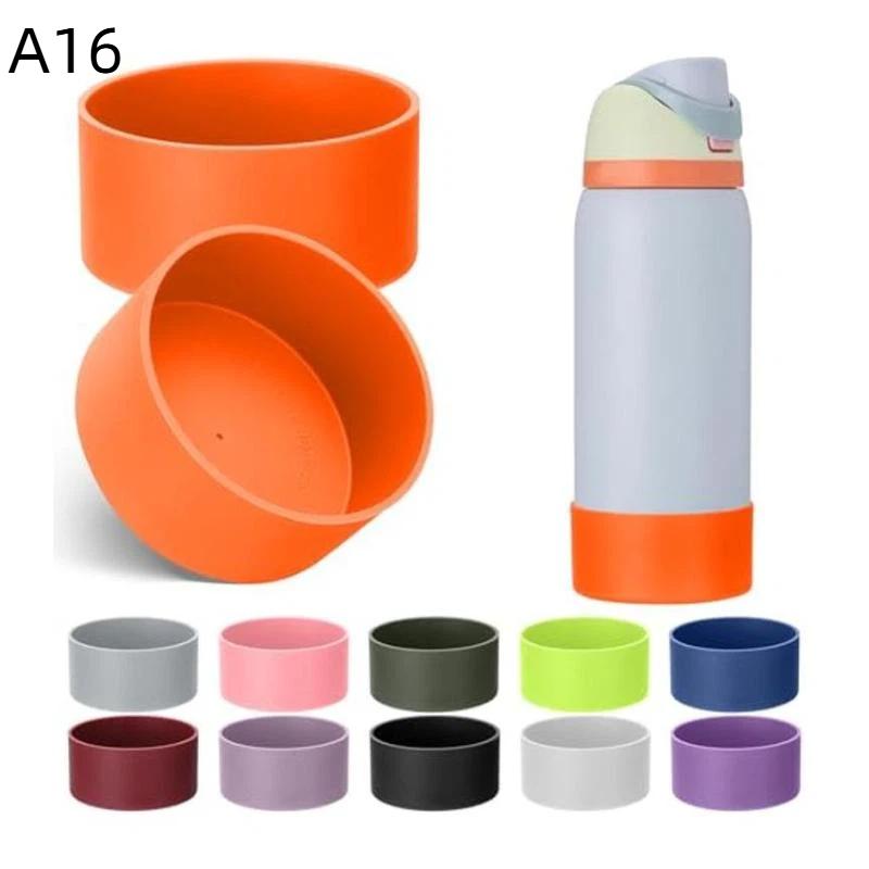 1Pcs 24Oz 32Oz Silicone Water Bottle Bottom Protector Cover Anti Slip Shock Resistant Bottle Base Sleeve For Outdoor Travel Use