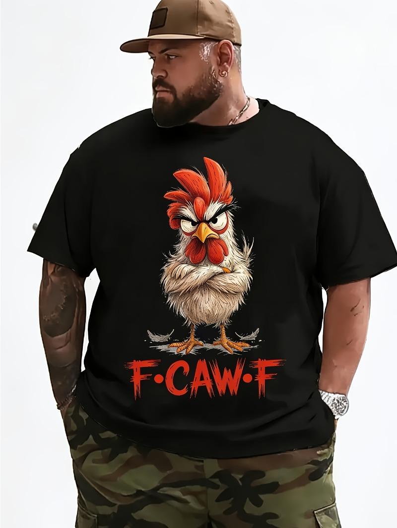 Смешная футболка F-Caw-F Курица для мужчин и женщин S