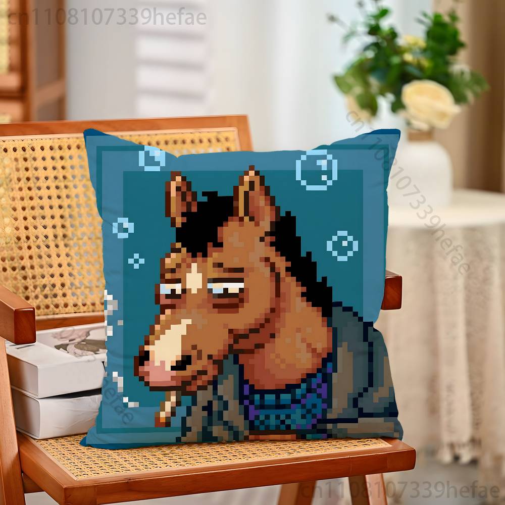 BBoJack HHorseman Pillow Cases for Bedroom Living Room Sofa Home Decor Polyester Cushion Cover with Zipper