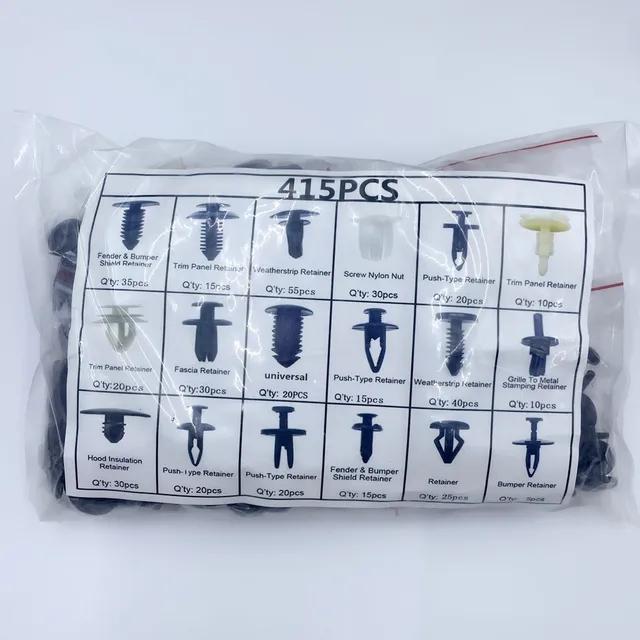 Mixed Car Bumper Fender Rivet Clips Screw Plastic Fastener Clip for Door Trim Panel Retainer Fastener Kit Car Accessories